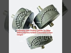 종이 만드는 기계에 대한 에ම්බ로싱 스틸 인쇄 실린더 사용자 정의 표면 디자인을 달성